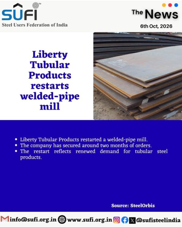 For more such current updates on steel, follow our page. . . . #steel #steelindustry…