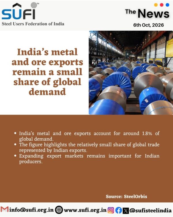 For more such current updates on steel, follow our page. . . . #steel #steelindustry…
